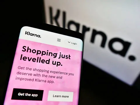 Phone showing the Buy Now Pay Later app Klarna.