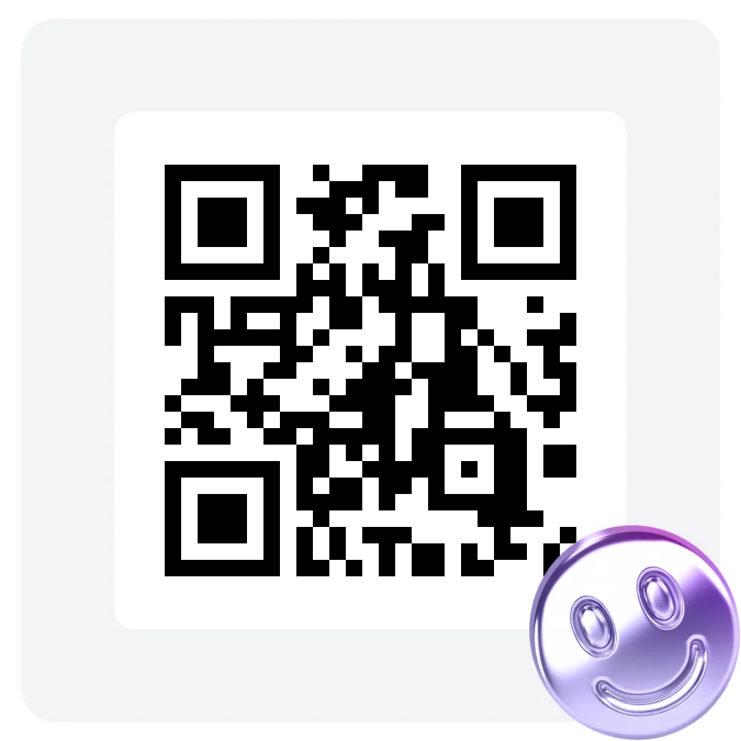 Visual showing the QR code to download the boshhh app.