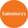 Sainsburys logo icon in an orange circle.