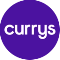 Currys logo icon in a purple circle.