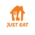 Just Eat logo icon in a white circle.